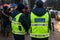 Police officers, during Protest action to show solidarity with Chechnyaâ€™s LGBT