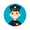 Police oficer icon. Vector illustration