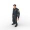 Police oficer man 3d modelling