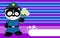 Police panda bear kid cartoon background