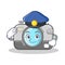 Police photo camera character cartoon