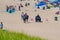 Police Presence on the Beach during the Great Lakes Grand Prix