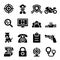 Police & security icon set