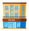 Police station - modern flat design style single isolated image