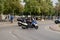 Police stopping the cars because of the protests of the sentence of 2017 Catalan independence referendum