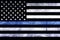 Police Support Flag Thin Blue Line