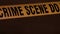 Police tape at a crime scene at night 1080p hd