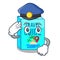 Police travel guide book the shape mascot