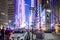 Police Vehicle Parked in Times Square Blocking The Way for New Years Eve Celebrations. Manhattan, New York City