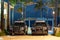 Police vehicles parked on Hollywood Beach Florida USA