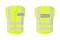 Police vest. Reflective safety vest. Vector isolated.