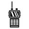 Police walkie talkie icon, simple style