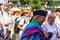 Police woman laughing while participating in pride parade in MalmÃ¶, Sweden