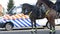 Police Women On Horse At The Johan Cruijff Arena Amsterdam The Netherlands 2020