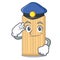 Police wooden cutting board character cartoon