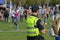 Police At Work During The Extinction Rebellion Group Dancing At The Museumplein Square At Amsterdam The Netherlands 7-9-2020