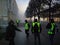 Police in yellow jacket at Rivoli in Paris