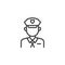 Policeman avatar line icon