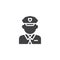 Policeman avatar vector icon