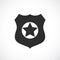 Policeman badge vector icon