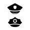 Policeman hat vector icon