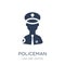 Policeman icon. Trendy flat vector Policeman icon on white background from law and justice collection