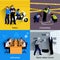 Policeman People Square Concept