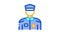 Policeman In Police Suit Icon Animation