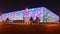 A policeman standing in front of the China National Swimming Center during APEC summit