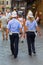 Policeman and woman on the Ponte Vecchio in Florence, Italy