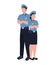 polices standing illustration