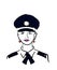 policewoman clever and beautiful crime fighter