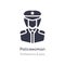 policewoman icon. isolated policewoman icon vector illustration from professions & jobs collection. editable sing symbol can be