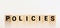 POLICIES word made with building blocks