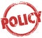 Policy Word Round Stamp Official Rules Guidelines Compliance