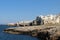 Polignano a Mare cliff landscape, rocks and sea