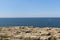 Polignano a Mare cliff landscape, rocks and sea