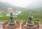 Polin Monastery Ngong Ping tourist attraction of Hong Kong, November, 2017