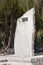 POLINESIA- JUNE 16: A memorable stone in honor of boats races on Island Tikehau on june 16, 2011 in Polynesia