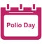 Polio day, Polio day calendar Special Event day Vector icon that can be easily modified or edit.