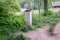 Polish border post on Trojmezi point at tripoint of Slovak, Czech, and Poland. Border of three countries