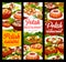 Polish cuisine food banners, menu dishes and meals