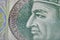 Polish currency banknote, paper money, closeup