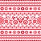 Polish folk art vector seamless embroidery retro pattern with flowers inspired by embroidery designs Lachy Sadeckie - textile