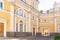 Polish garden and building of museum-Estate of G. R. Derzhavin, St. Petersburg