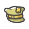 Polish Military Hat Vector icon Cartoon illustration.