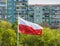 Polish national flag on Polands National Day 3rd of May