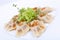 Polish pierogi, dumplings with meat