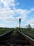 Polish railways and a nice blue sky.