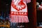 Polish scarf in souvenir shop